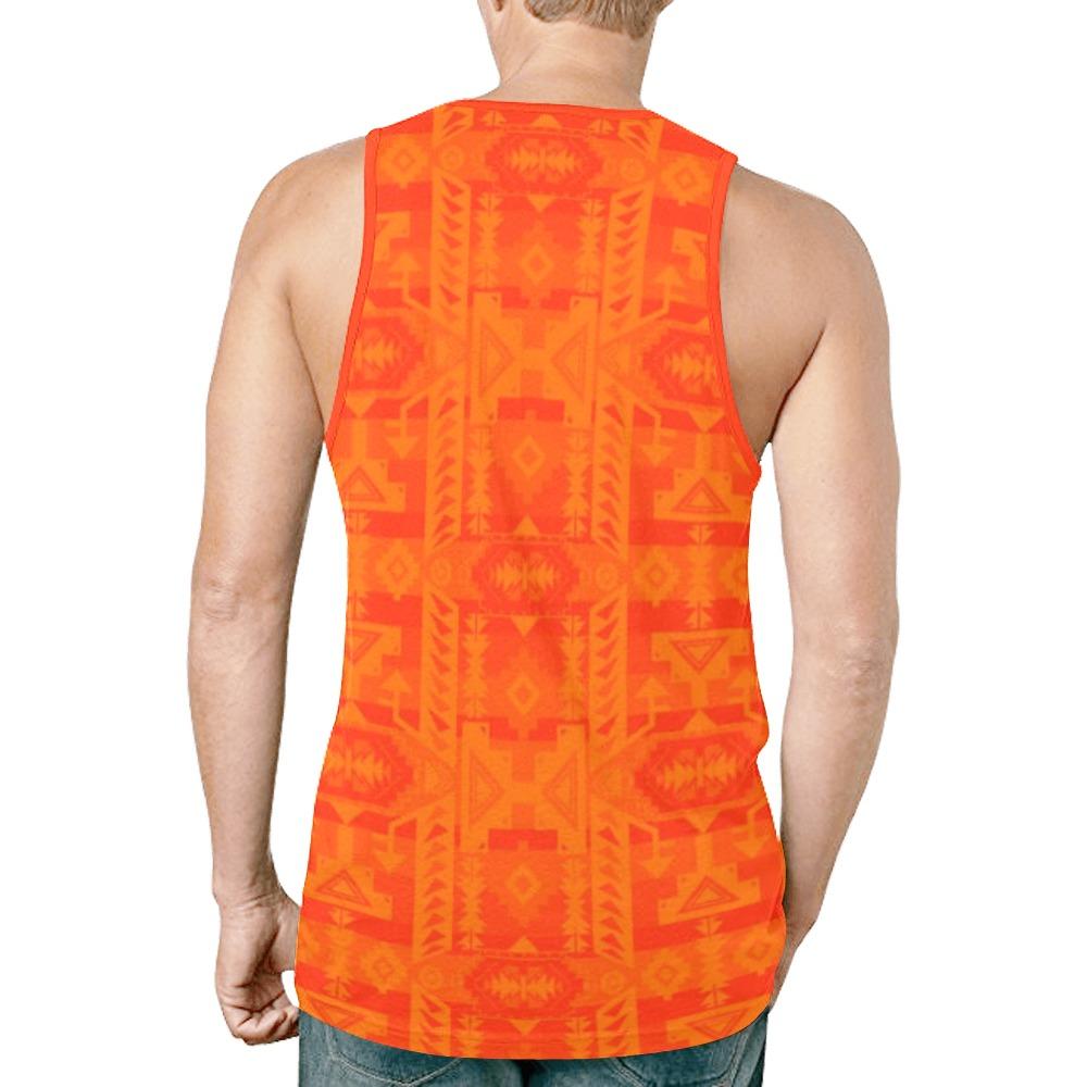 Chiefs Mountain Orange New All Over Print Tank Top for Men (Model T46) New All Over Print Tank Top for Men (T46) e-joyer