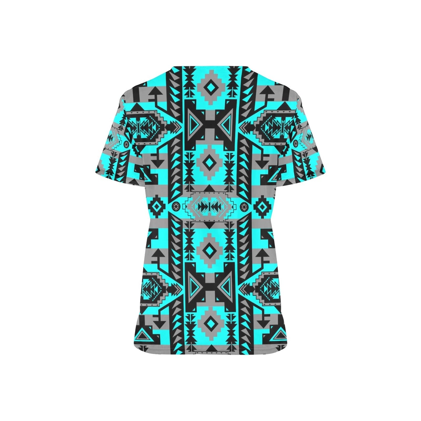 Chiefs Mountain Sky All Over Print Scrub Top Scrub Top e-joyer