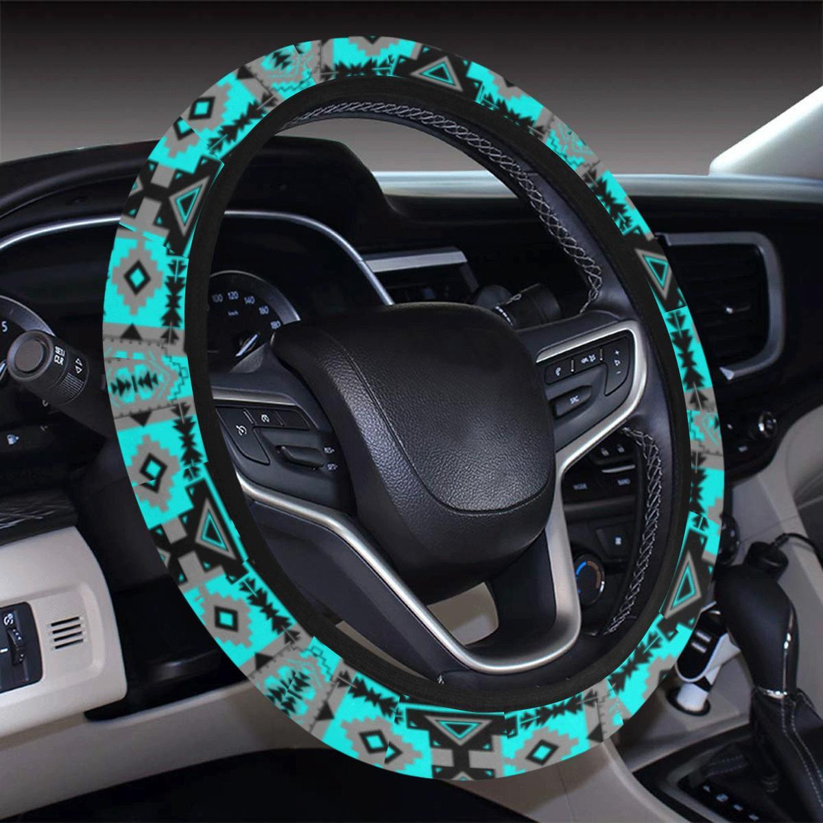 Chiefs Mountain Sky Steering Wheel Cover with Elastic Edge Steering Wheel Cover with Elastic Edge e-joyer