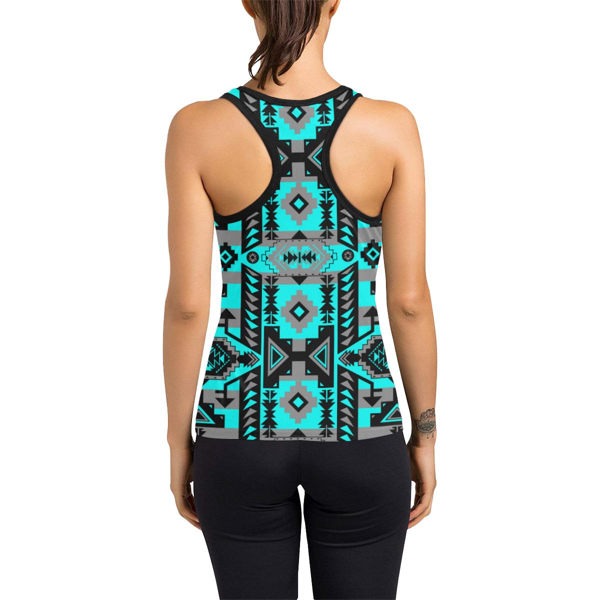 Chiefs Mountain Sky Women's Racerback Tank Top (Model T60) Racerback Tank Top (T60) e-joyer