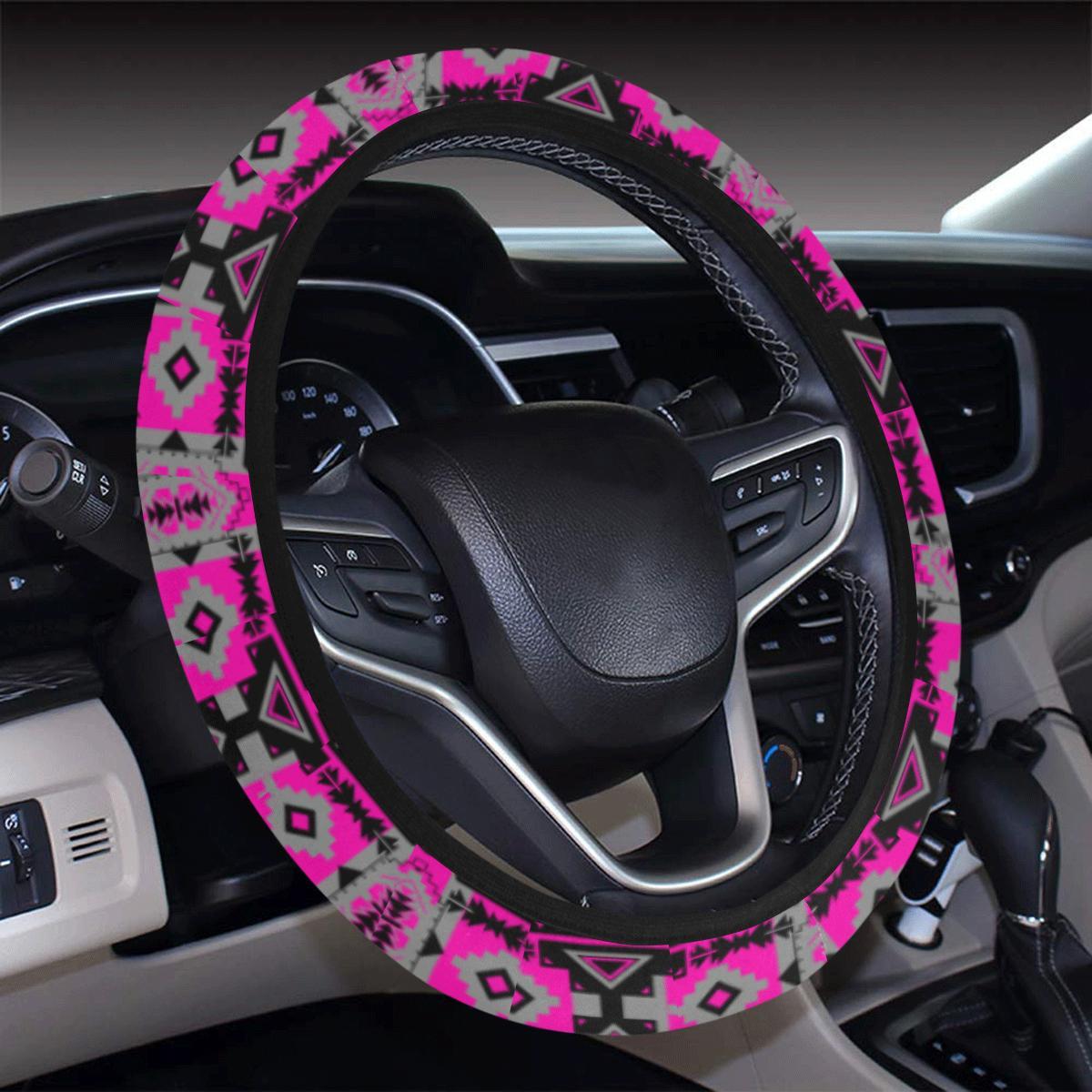 Chiefs Mountain Stunning Sunset Steering Wheel Cover with Elastic Edge Steering Wheel Cover with Elastic Edge e-joyer