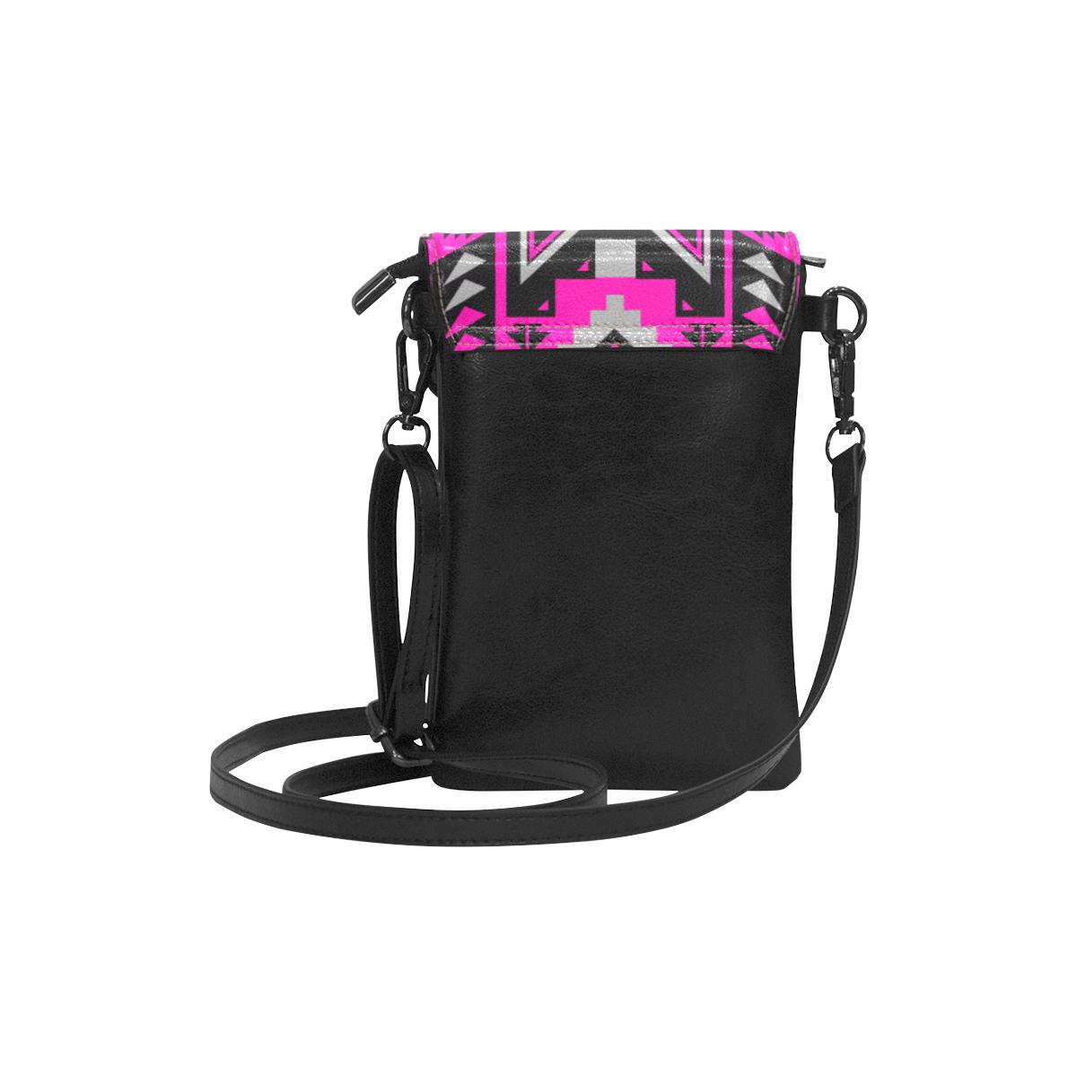 Chiefs Mountain Sunset Small Cell Phone Purse (Model 1711) Small Cell Phone Purse (1711) e-joyer