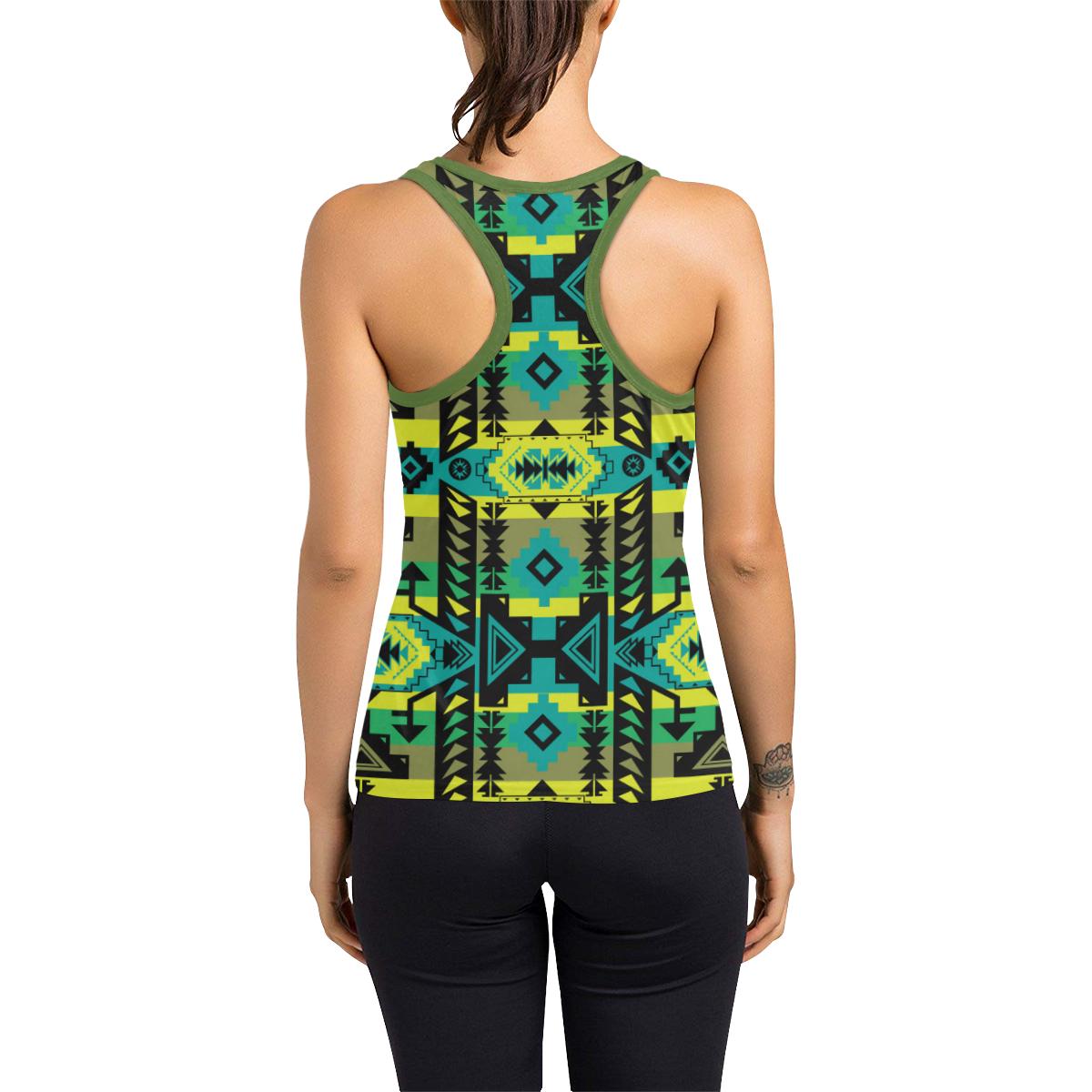 Chiefs Mountain Women's Racerback Tank Top (Model T60) Racerback Tank Top (T60) e-joyer