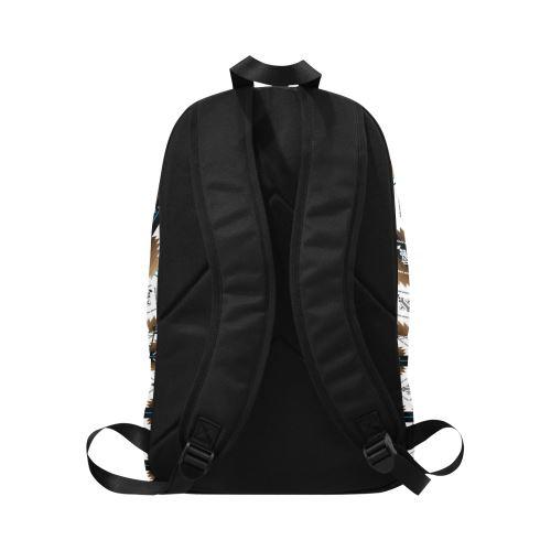 Cofitichequi White Fabric Backpack for Adult (Model 1659) Casual Backpack for Adult (1659) e-joyer