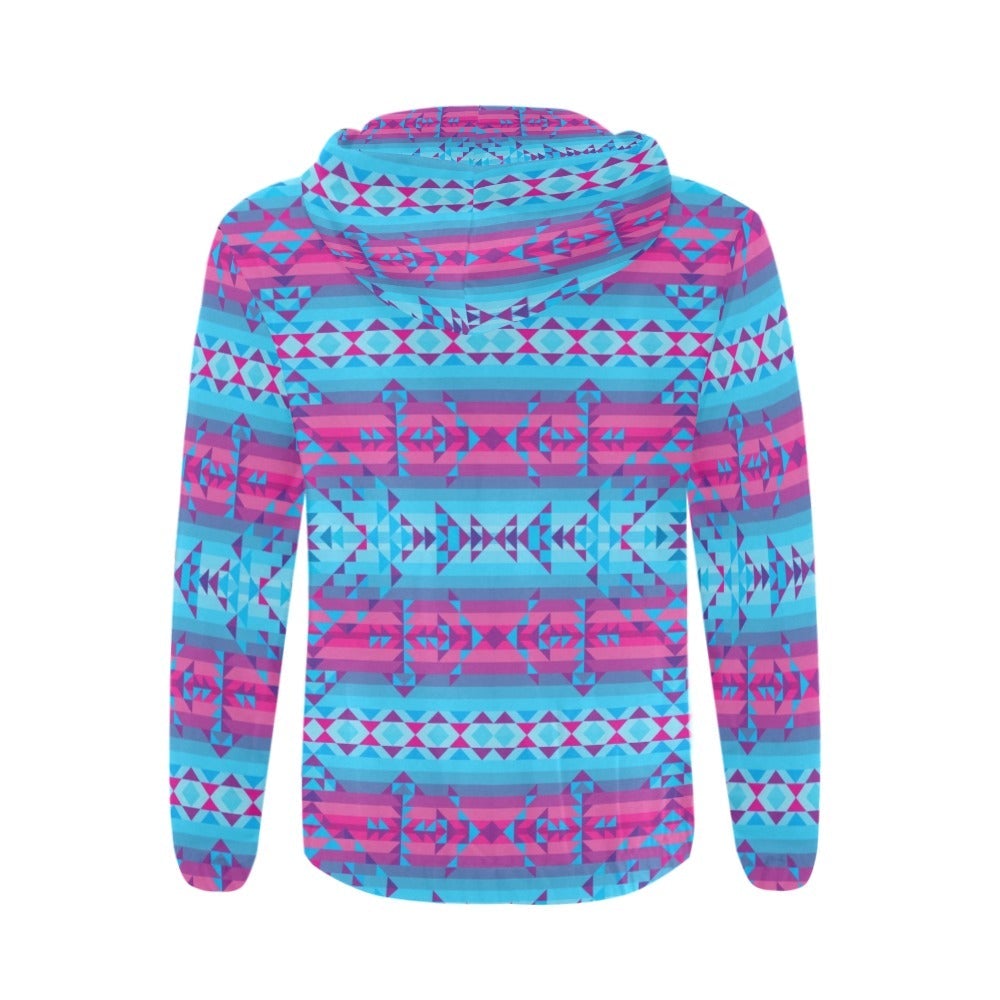 Cool Frost All Over Print Full Zip Hoodie for Men (Model H14) hoodie e-joyer