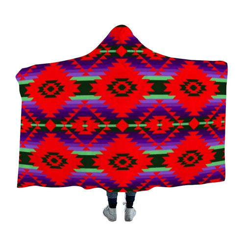 Cree Confederacy Chicken Dance Hooded Blanket 49 Dzine 