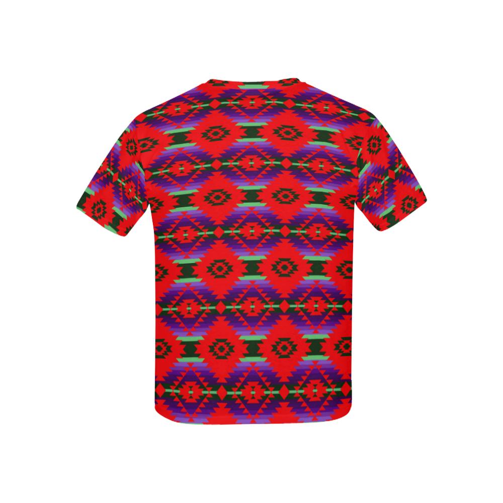 Cree Confederacy Chicken Dance Kids' All Over Print T-shirt (USA Size) (Model T40) All Over Print T-shirt for Kid (T40) e-joyer