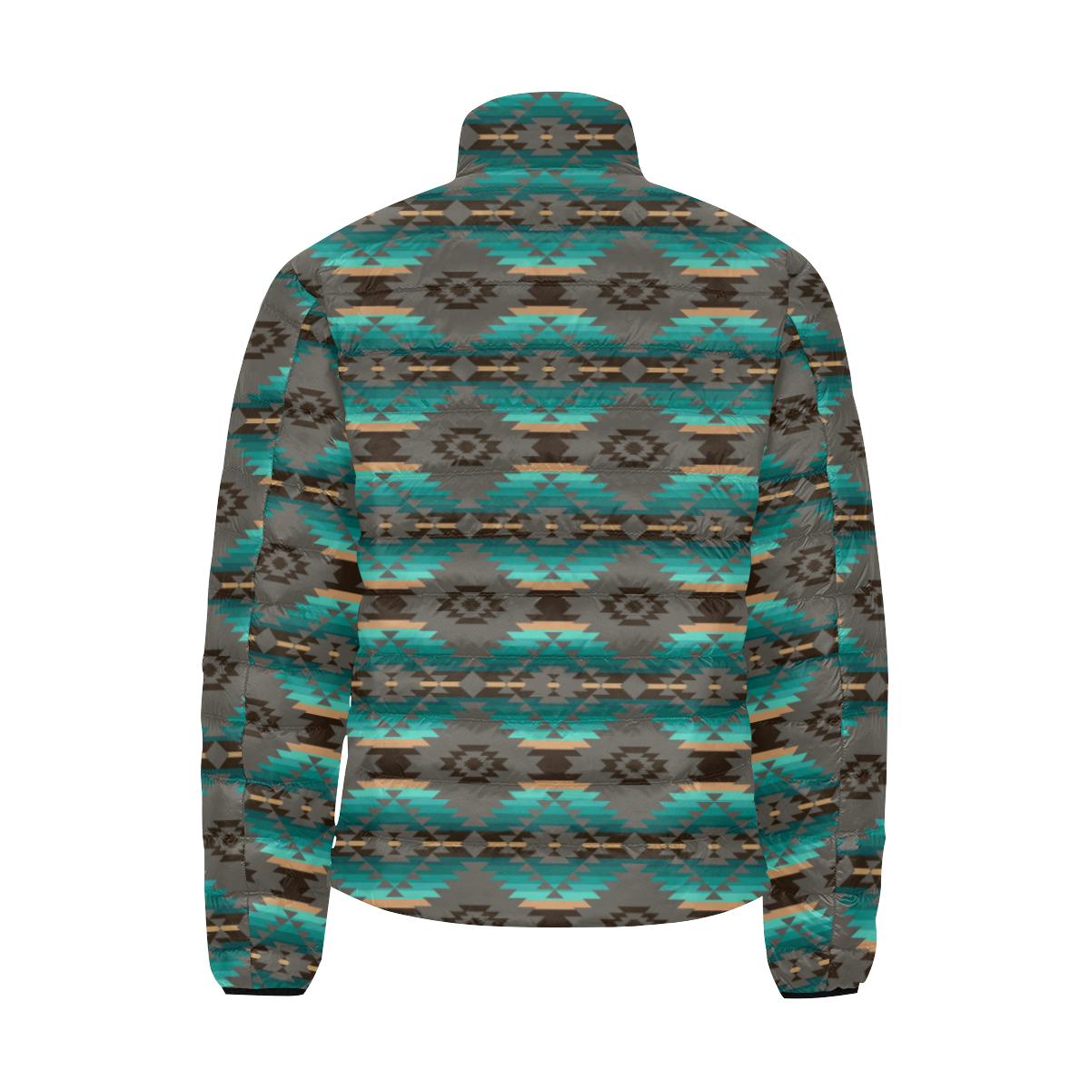 Cree Confederacy Men's Stand Collar Padded Jacket (Model H41) Men's Stand Collar Padded Jacket (H41) e-joyer