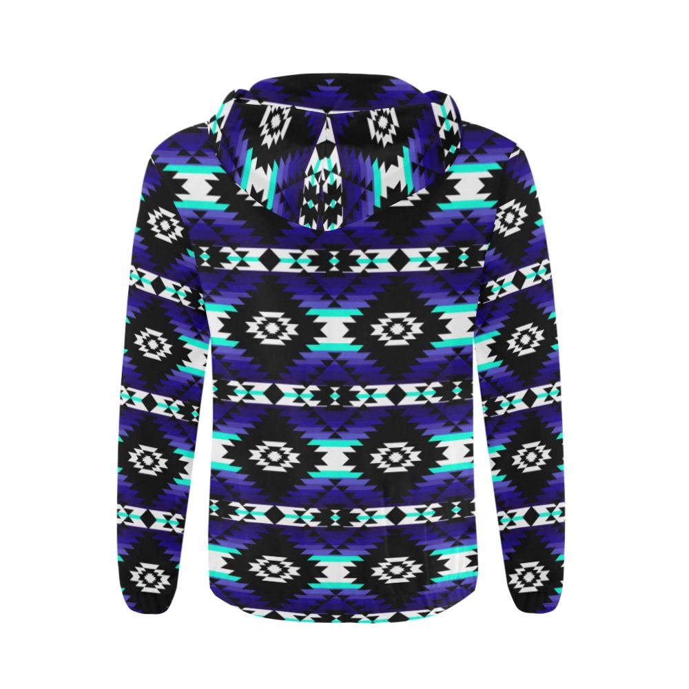 Cree Confederacy Midnight All Over Print Full Zip Hoodie for Men (Model H14) All Over Print Full Zip Hoodie for Men (H14) e-joyer