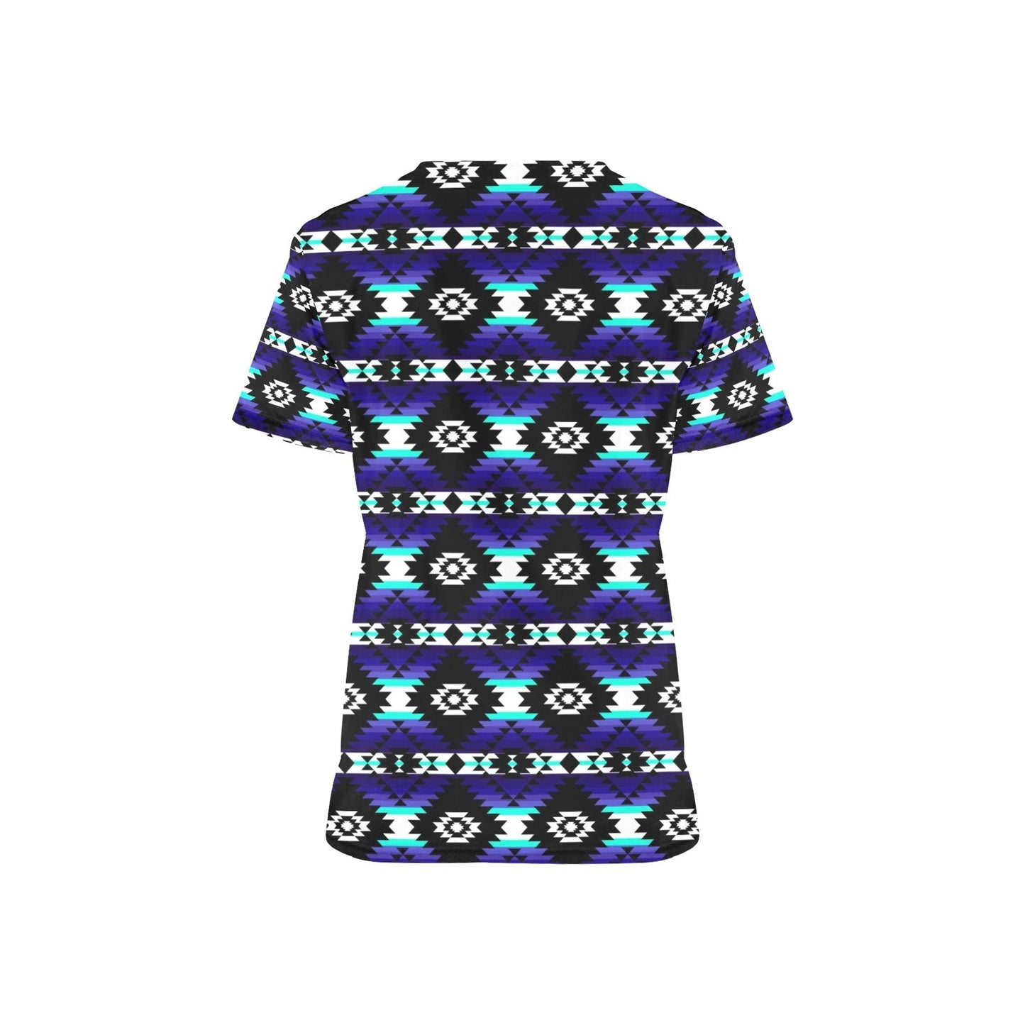 Cree Confederacy Midnight All Over Print Scrub Top Scrub Top e-joyer