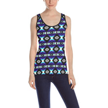 Load image into Gallery viewer, Cree Confederacy Midnight All Over Print Tank Top for Women (Model T43) All Over Print Tank Top for Women (T43) e-joyer 
