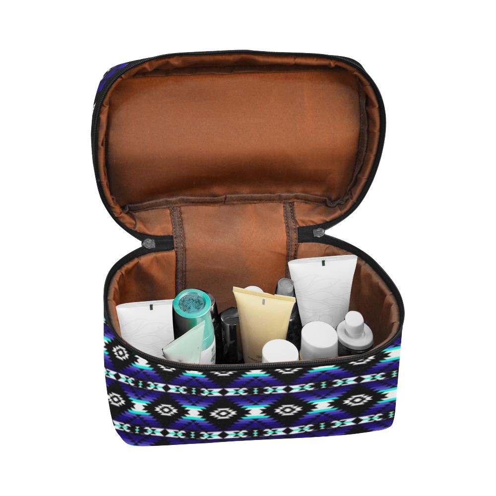 Cree Confederacy Midnight Cosmetic Bag/Large (Model 1658) Cosmetic Bag e-joyer