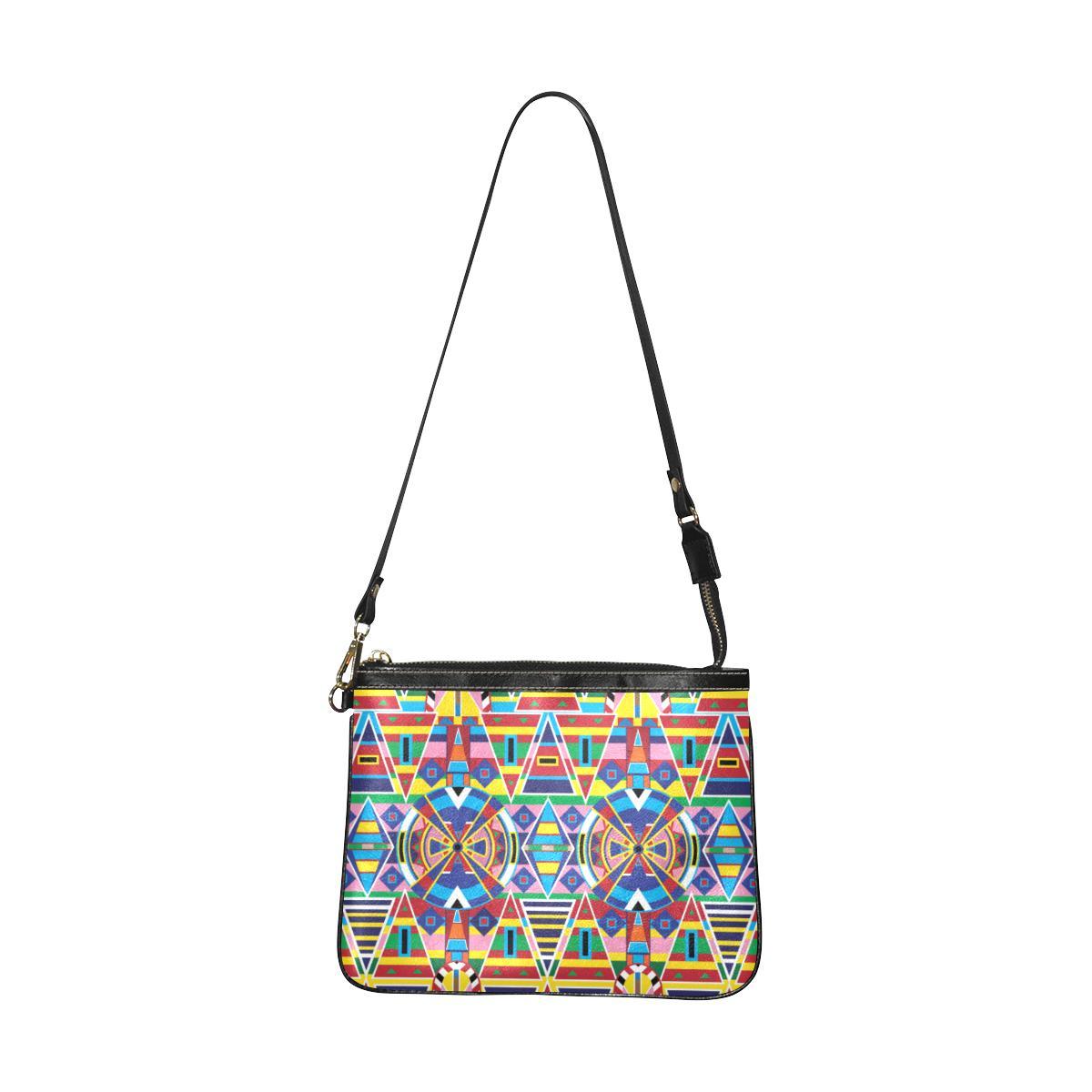 Crow Captive Small Shoulder Bag (Model 1710) Small Shoulder Bag (1710) e-joyer
