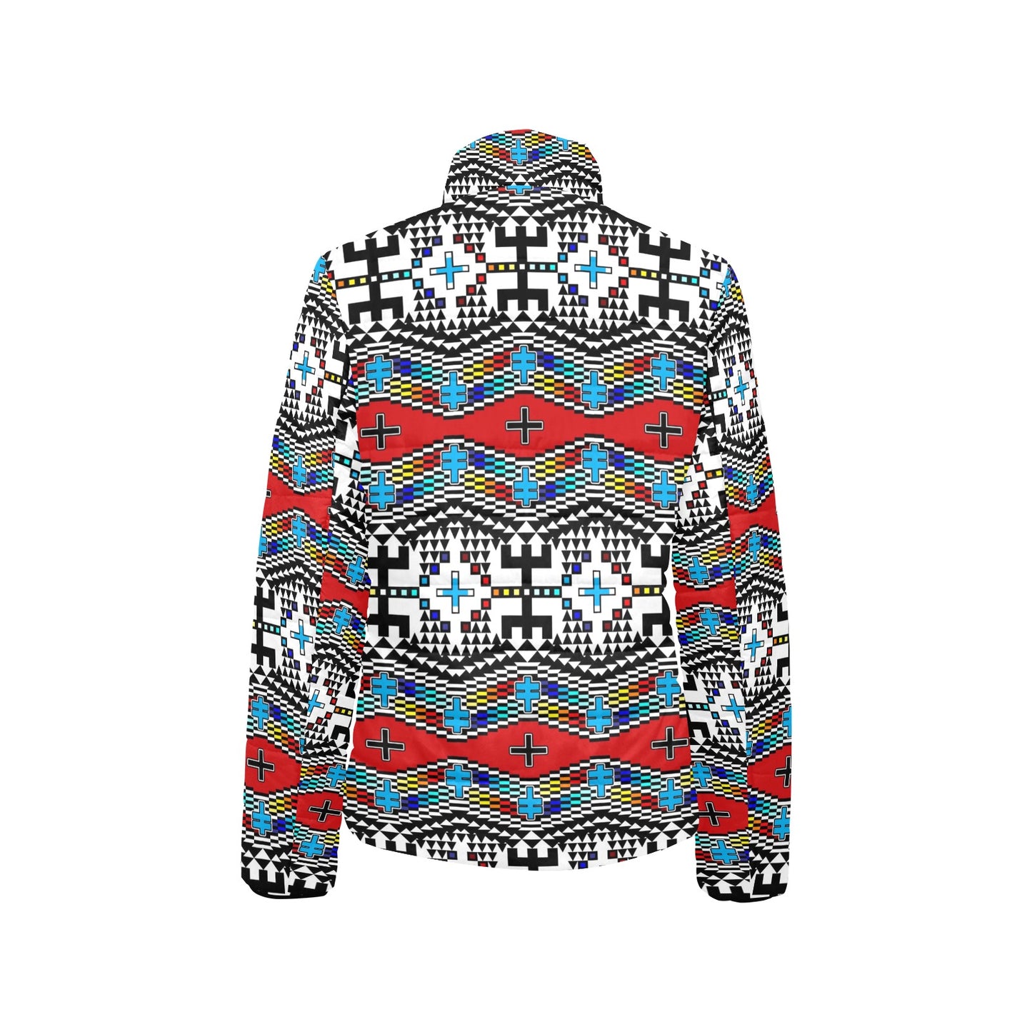 Dragonflies Women's Stand Collar Padded Jacket