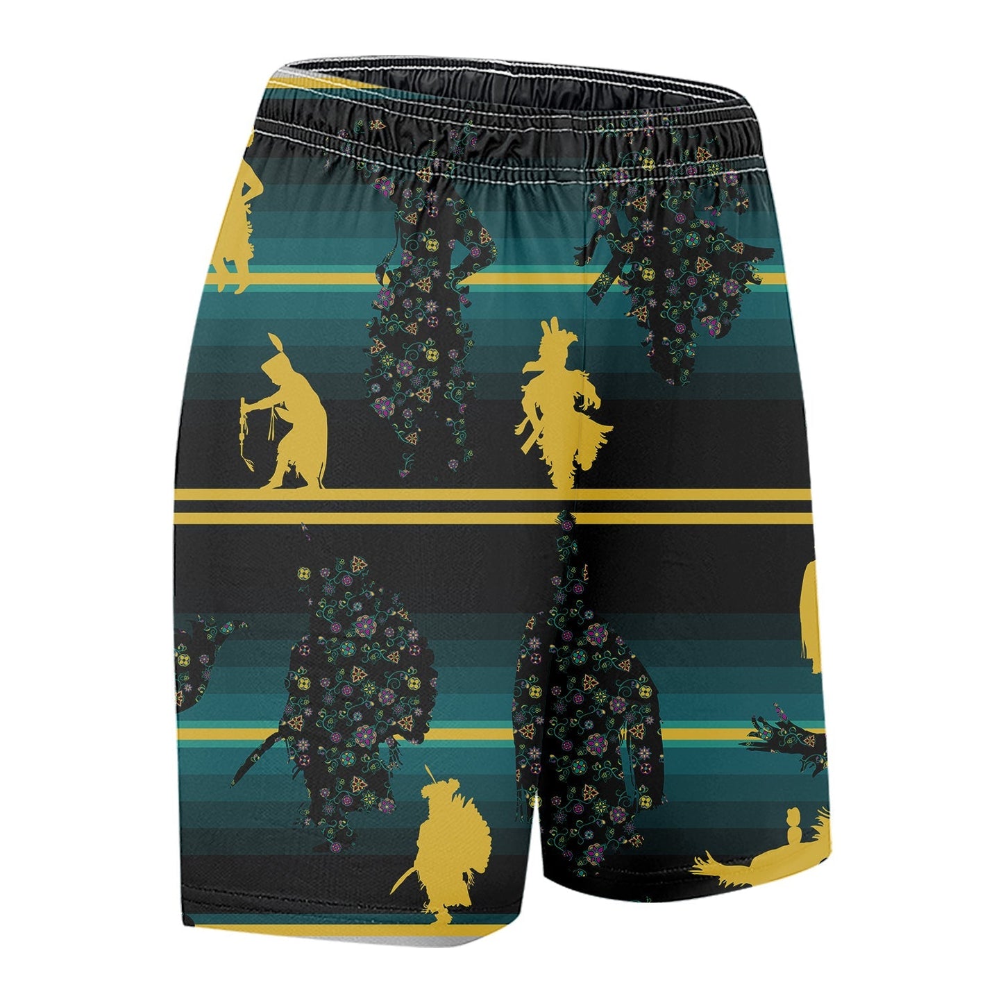 Dancers Inspire Green Kid's Basketball Shorts 49 Dzine