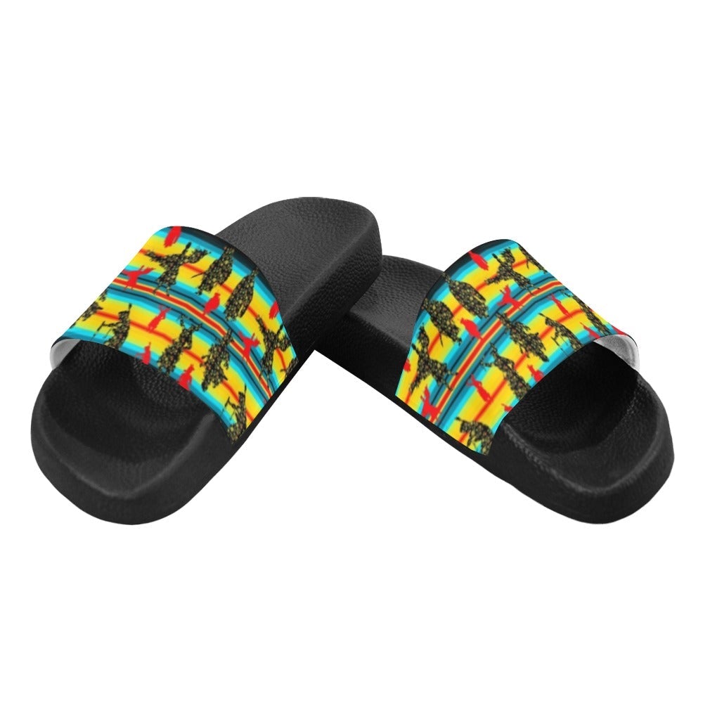 Dancers Midnight Special Men's Slide Sandals (Model 057) sandals e-joyer