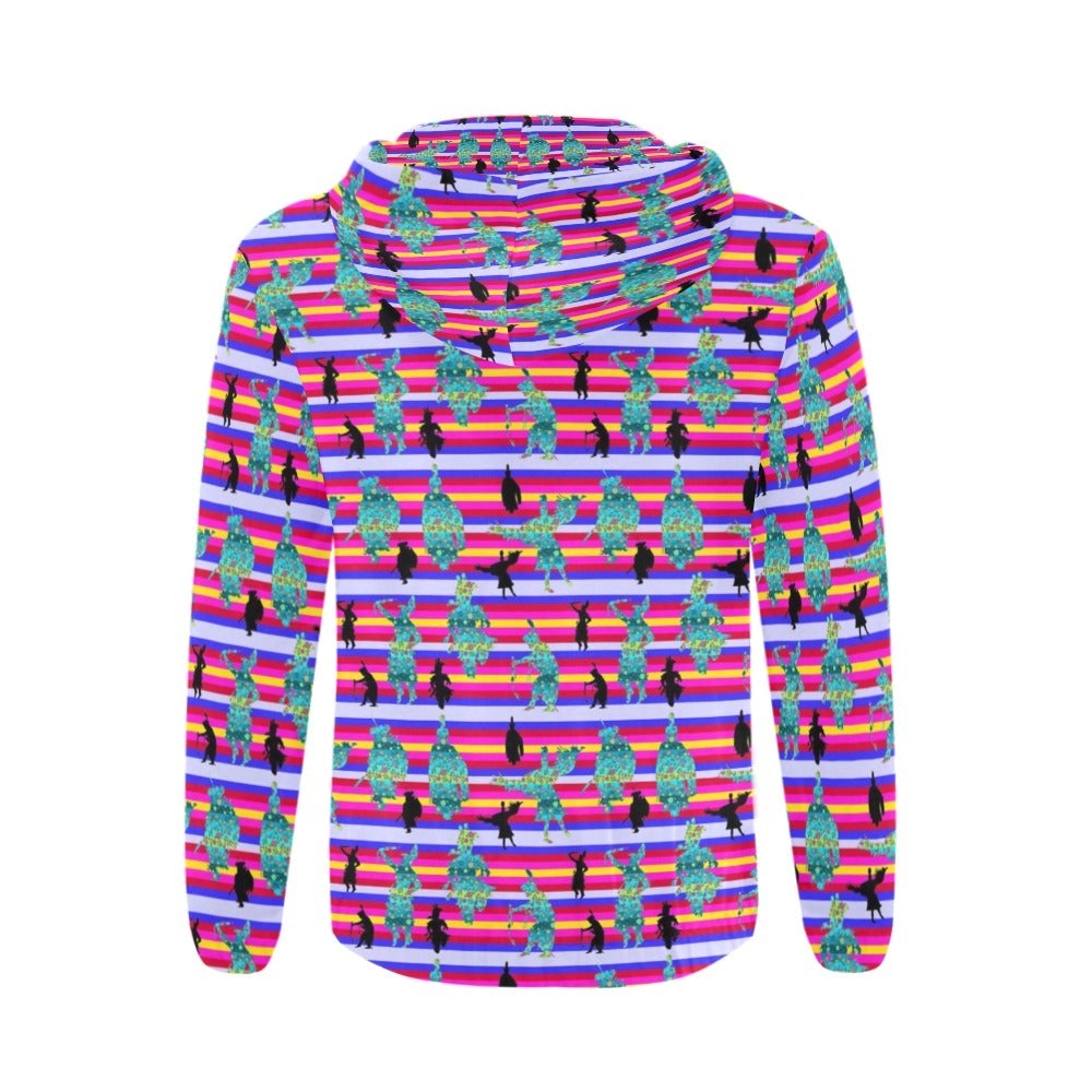 Dancers Sky Dance All Over Print Full Zip Hoodie for Men (Model H14) hoodie e-joyer