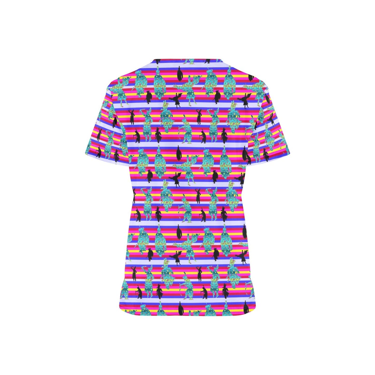 Dancers Sky Dance All Over Print Scrub Top Scrub Top e-joyer