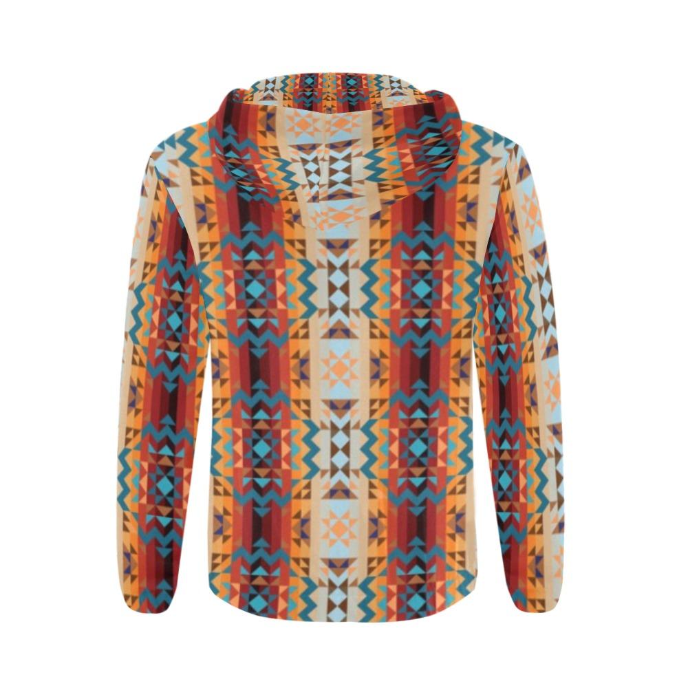 Dark Sandway All Over Print Full Zip Hoodie for Men (Model H14) All Over Print Full Zip Hoodie for Men (H14) e-joyer