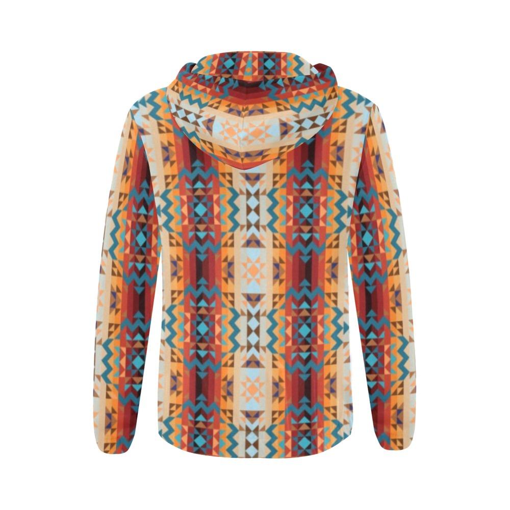 Dark Sandway All Over Print Full Zip Hoodie for Women (Model H14) All Over Print Full Zip Hoodie for Women (H14) e-joyer