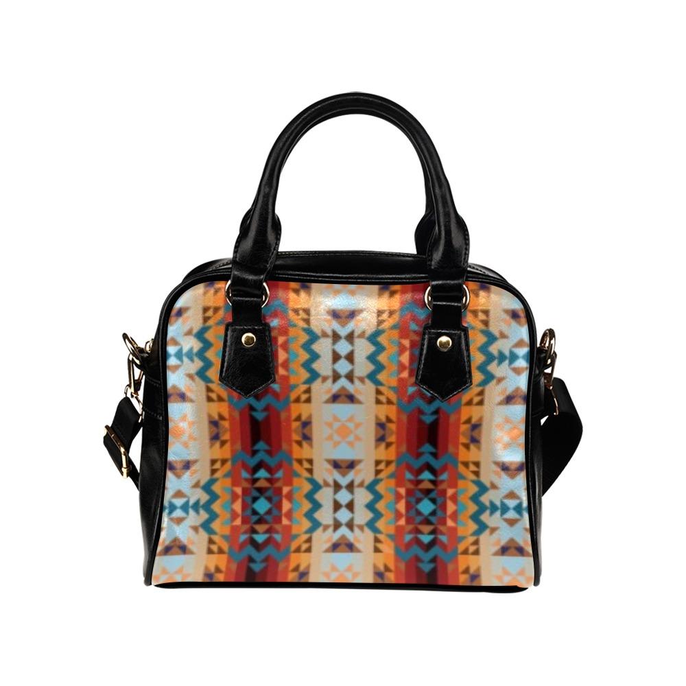 Dark Sandway Shoulder Handbag (Model 1634) Shoulder Handbags (1634) e-joyer