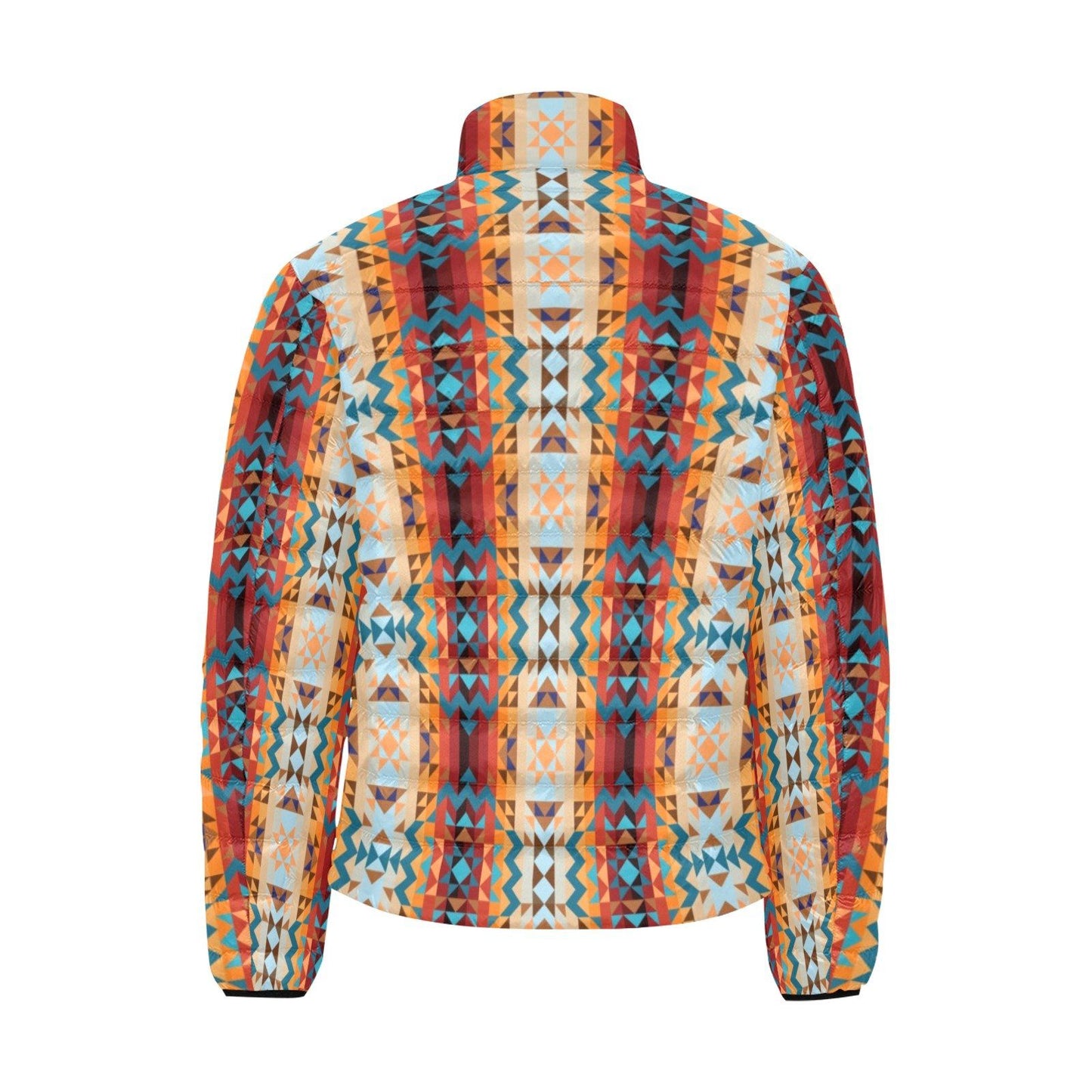 Dark Sandway Unisex Stand Collar Padded Jacket Men's Stand Collar Padded Jacket (H41) e-joyer