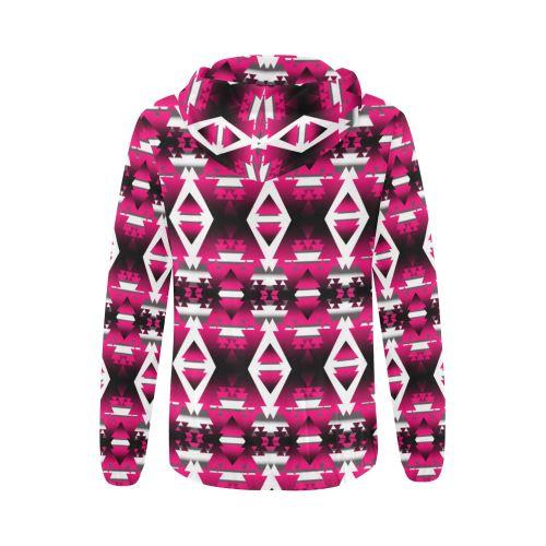 Dark Sunset Winter Camp All Over Print Full Zip Hoodie for Women (Model H14) All Over Print Full Zip Hoodie for Women (H14) e-joyer