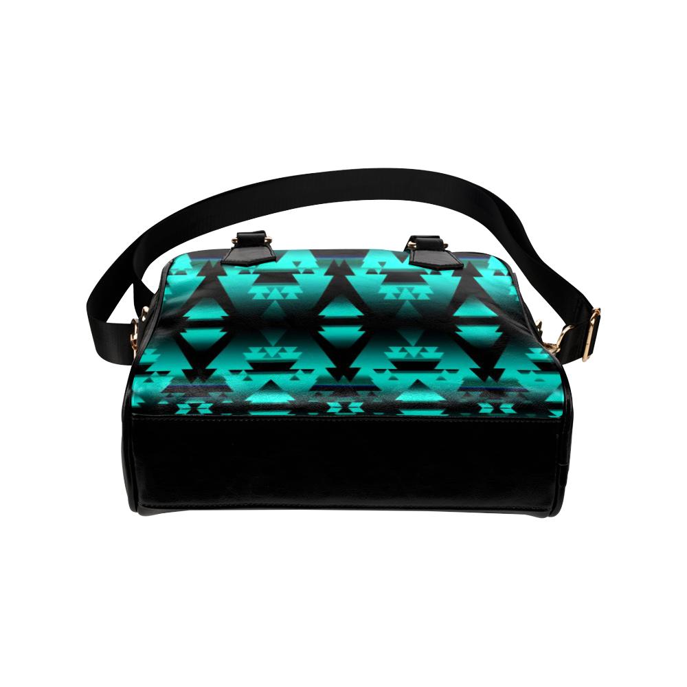 Dark-Teal-Winter-Camp Shoulder Handbag (Model 1634) Shoulder Handbags (1634) e-joyer