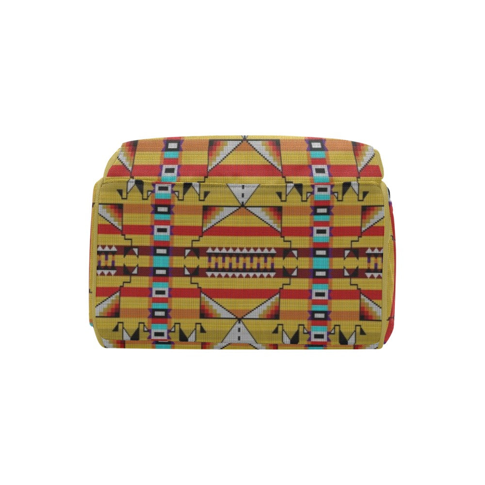 Medicine Blessing Yellow Multi-Function Diaper Backpack/Diaper Bag