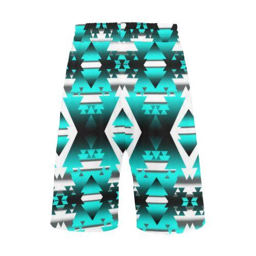 Deep Lake Winter Camp Men's All Over Print Casual Shorts (Model L23) Men's Casual Shorts (L23) e-joyer