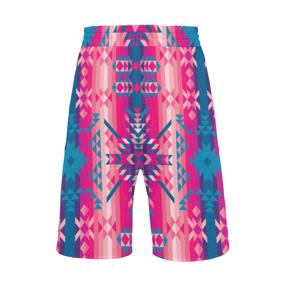 Desert Geo Blue Men's All Over Print Casual Shorts (Model L23) Men's Casual Shorts (L23) e-joyer