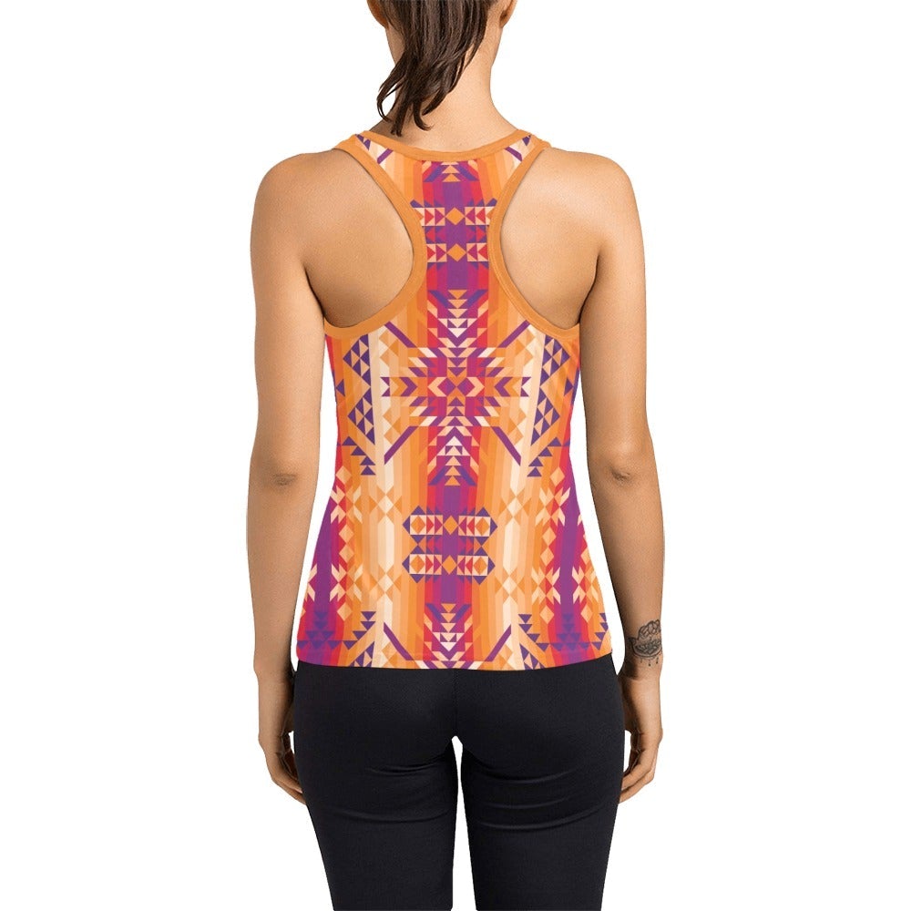 Desert Geo Women's Racerback Tank Top (Model T60) Racerback Tank Top (T60) e-joyer