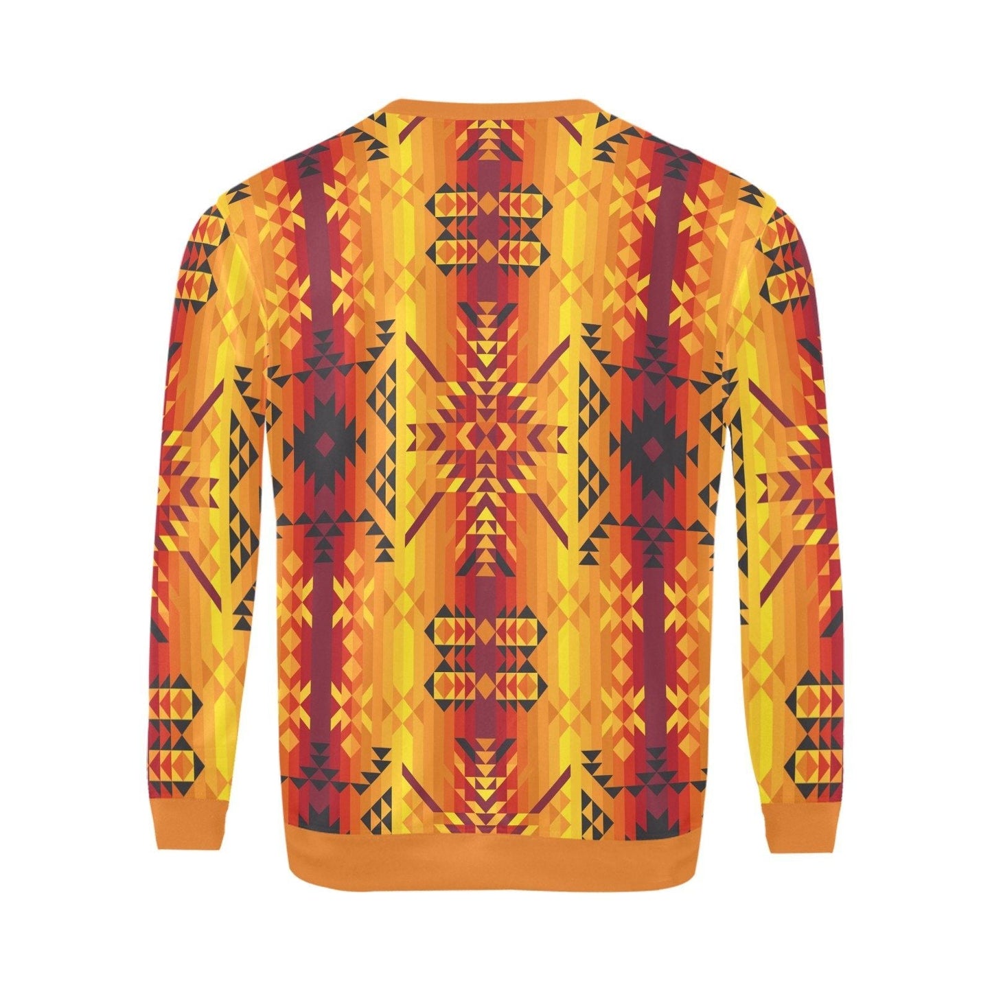 Desert Geo Yellow Red All Over Print Crewneck Sweatshirt for Men (Model H18) shirt e-joyer
