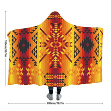 Load image into Gallery viewer, Desert Geo Yellow Red Hooded Blanket blanket 49 Dzine 
