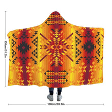 Load image into Gallery viewer, Desert Geo Yellow Red Hooded Blanket blanket 49 Dzine 
