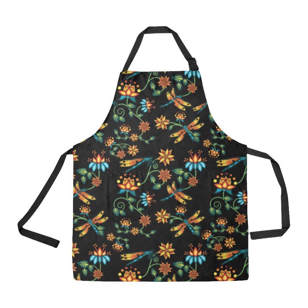 Dragon Lily Noir All Over Print Apron All Over Print Apron e-joyer