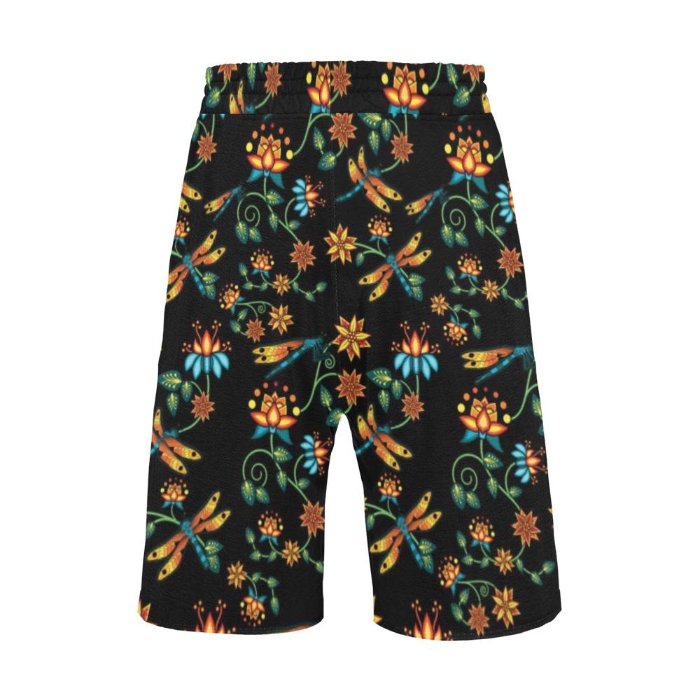 Dragon Lily Noir Men's All Over Print Casual Shorts (Model L23) Men's Casual Shorts (L23) e-joyer