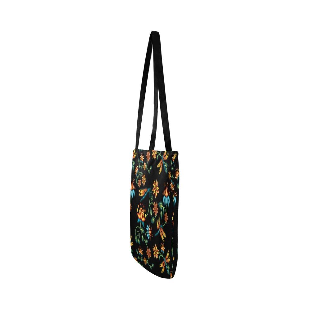 Dragon Lily Noir Reusable Shopping Bag Model 1660 (Two sides) Shopping Tote Bag (1660) e-joyer