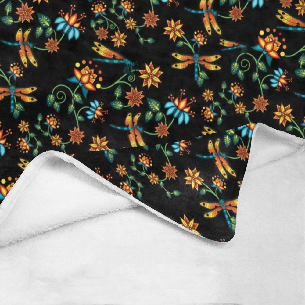 Dragon Lily Noir Ultra-Soft Micro Fleece Blanket 40"x50" Ultra-Soft Blanket 40''x50'' e-joyer