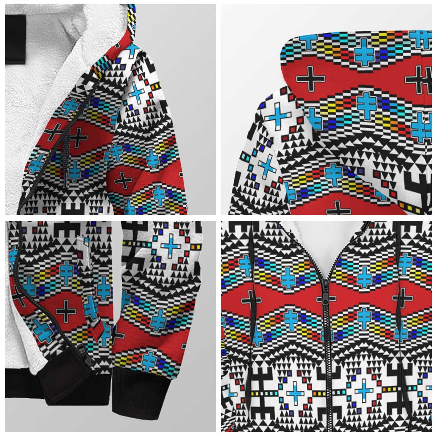 Dragonflies Sherpa Hoodie 49 Dzine