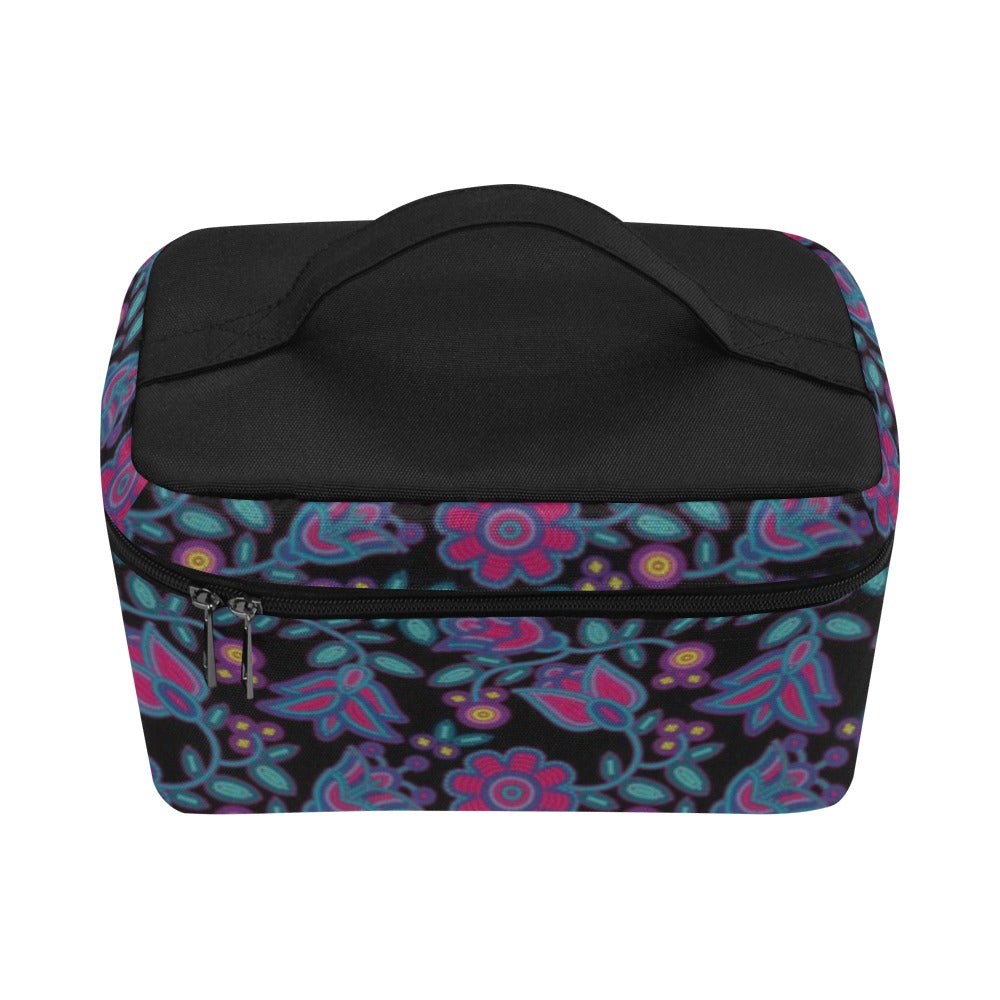 Beaded Nouveau Coal Cosmetic Bag