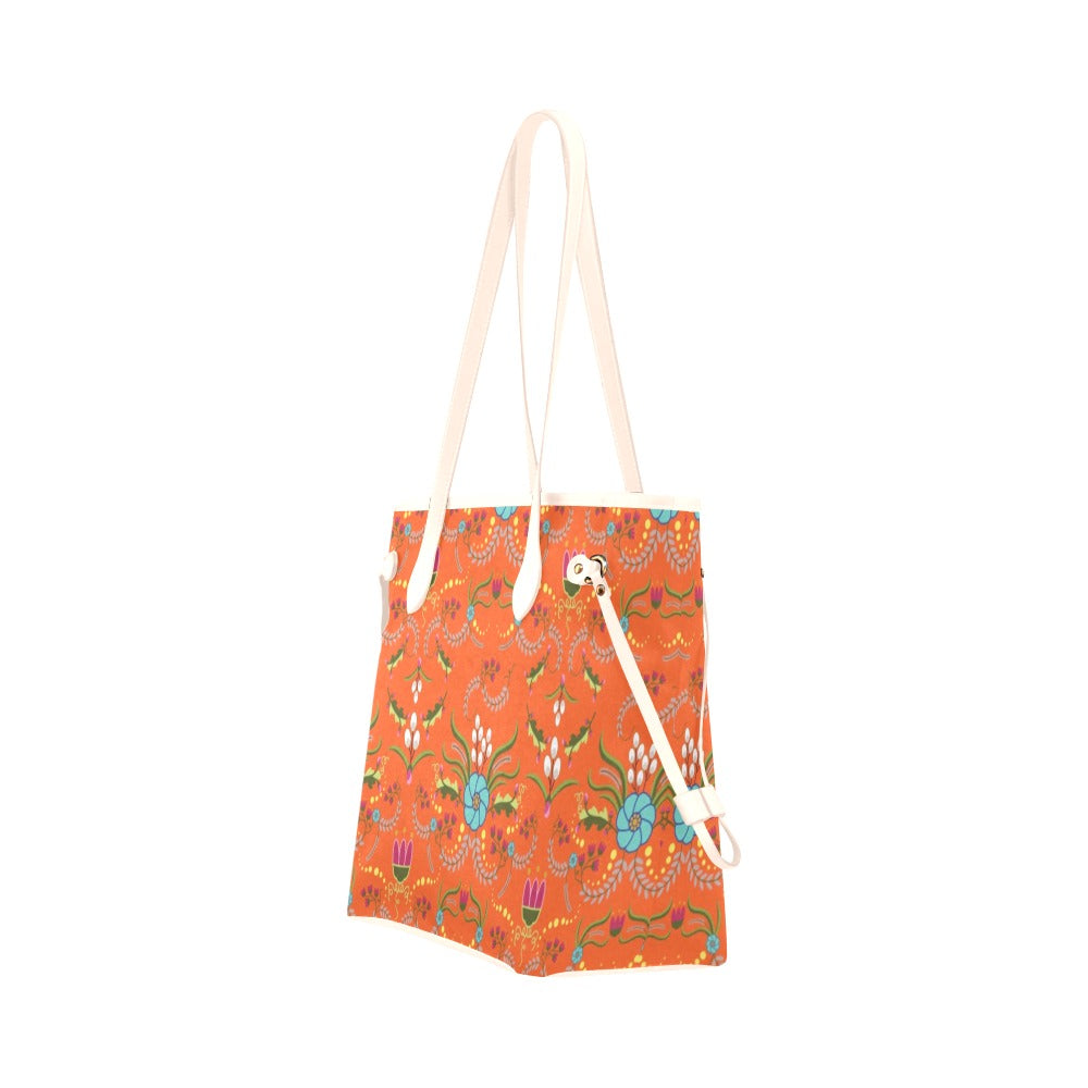 First Bloom Carrots Clover Canvas Tote Bag