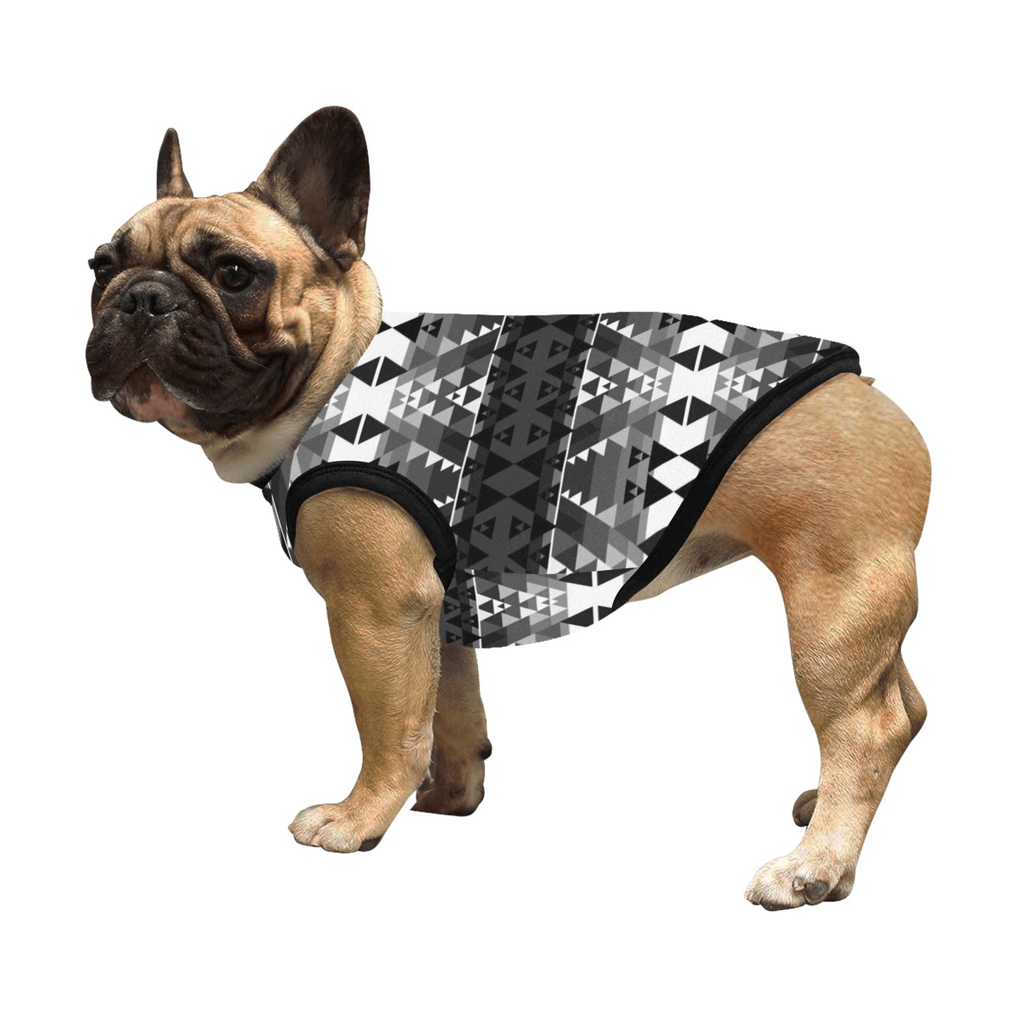 Writing on Stone Black and White Pet Tank Top