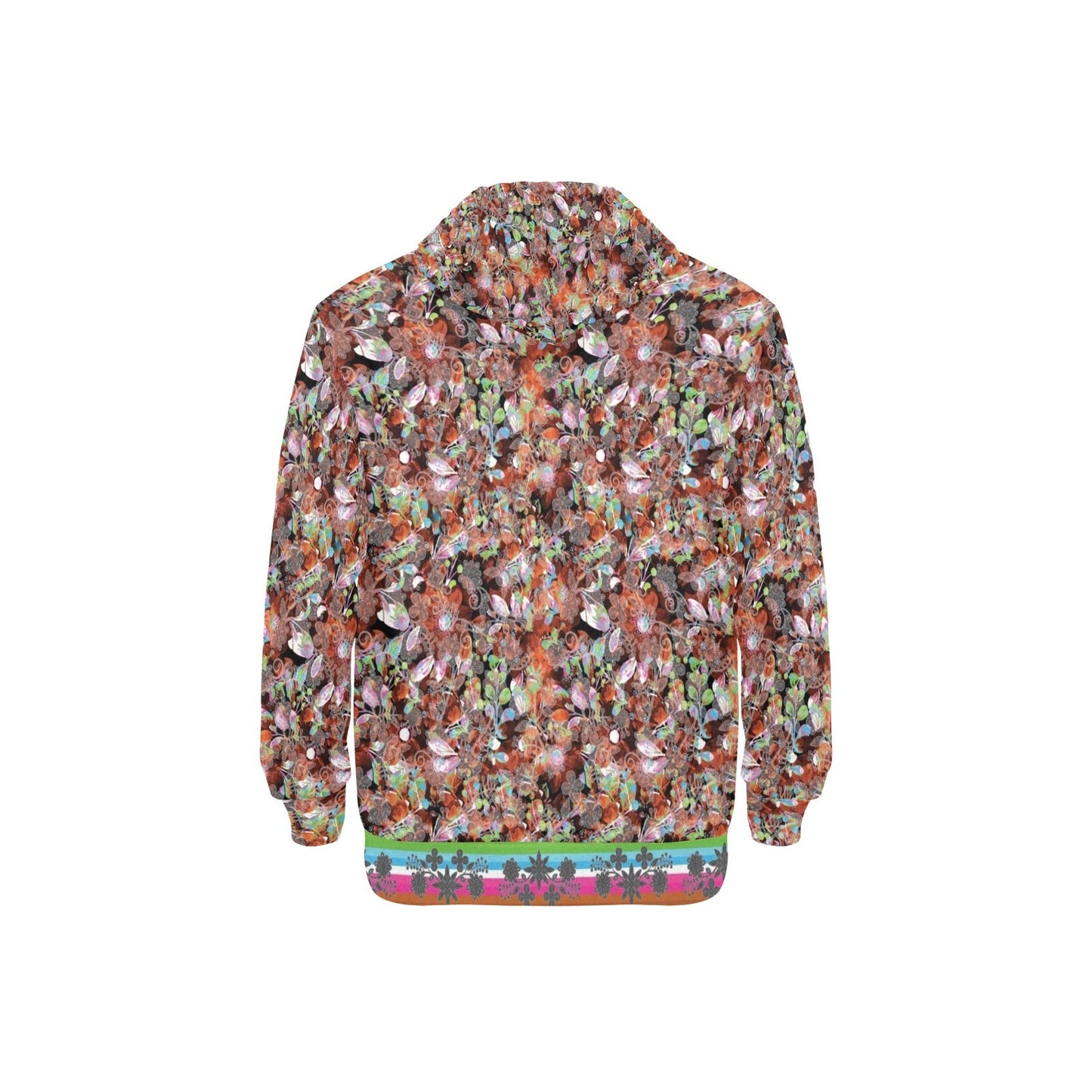 Culture in Nature Orange Men's Long Sleeve Fleece Hoodie