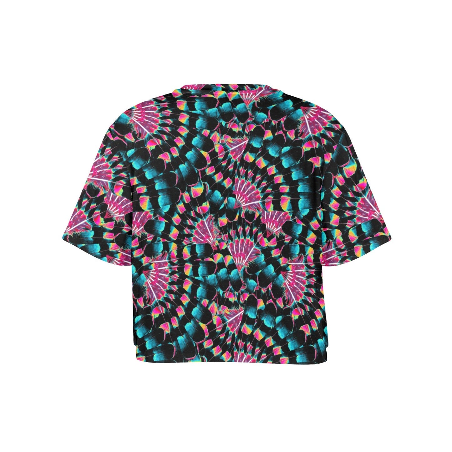 Hawk Feathers Heat Map Crop Top