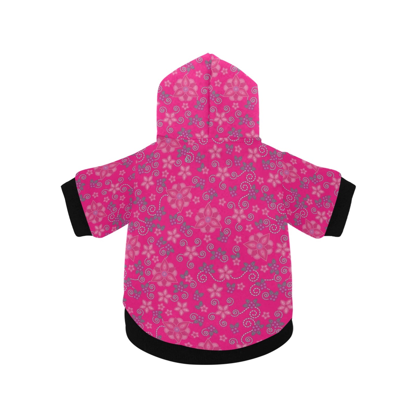 Berry Picking Pink Pet Dog Hoodie