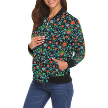 Load image into Gallery viewer, Floral Damask Upgrade Bomber Jacket for Women
