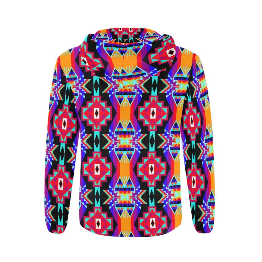 Fancy Bustle All Over Print Full Zip Hoodie for Men (Model H14) All Over Print Full Zip Hoodie for Men (H14) e-joyer