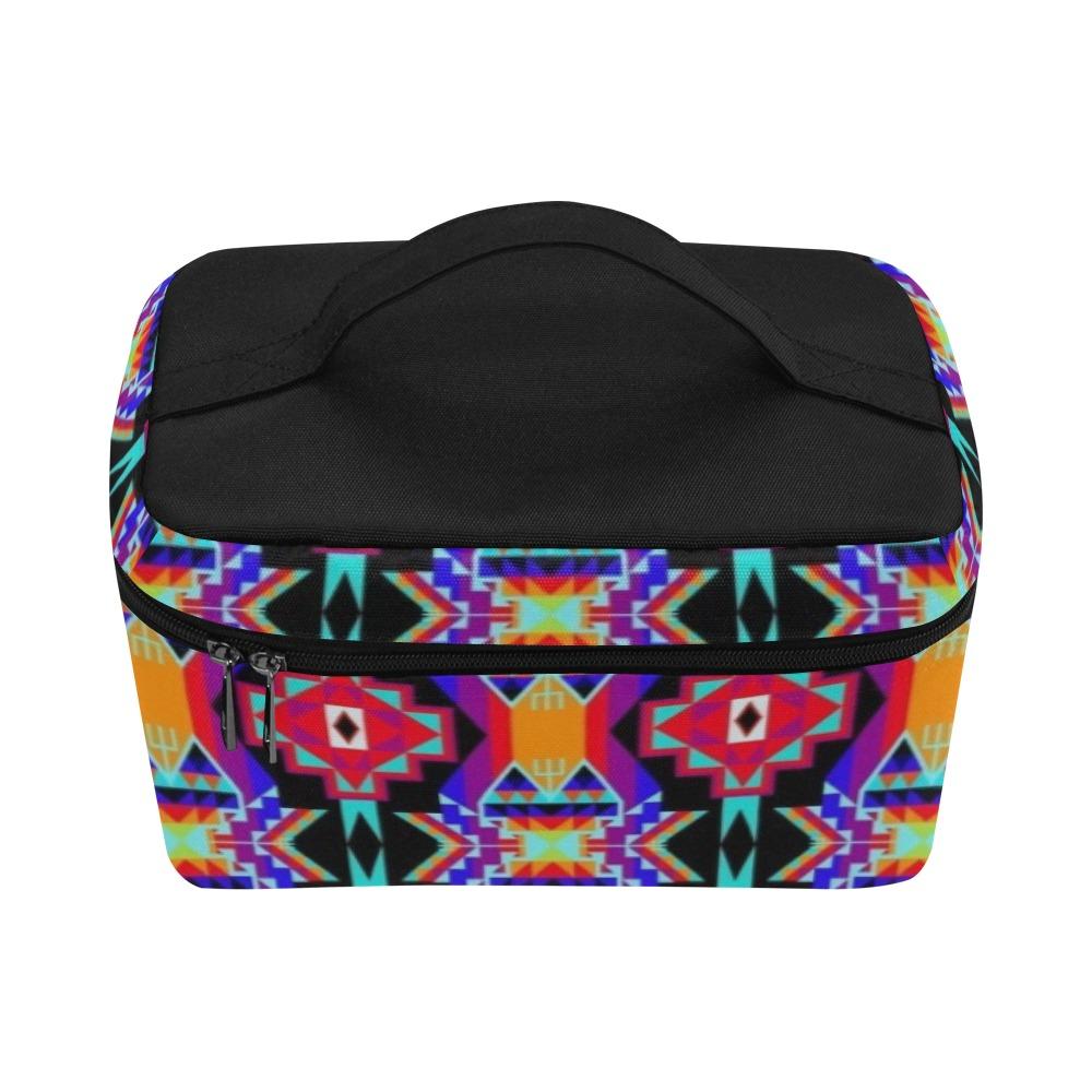 Fancy Bustle Cosmetic Bag/Large (Model 1658) Cosmetic Bag e-joyer