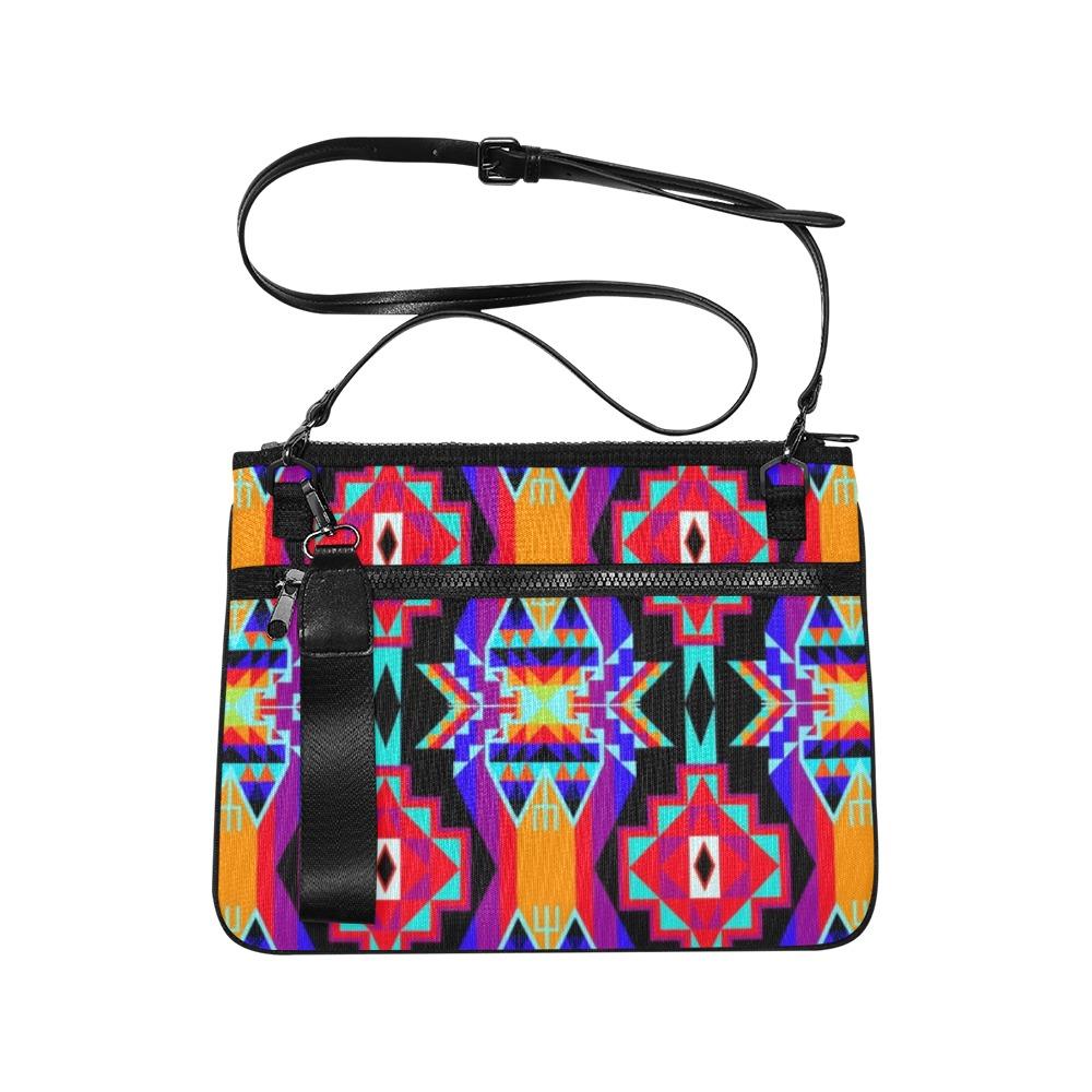 Fancy Bustle Slim Clutch Bag (Model 1668) Slim Clutch Bags (1668) e-joyer